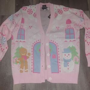 Sugar Thrillz Pink Holiday Cardigan